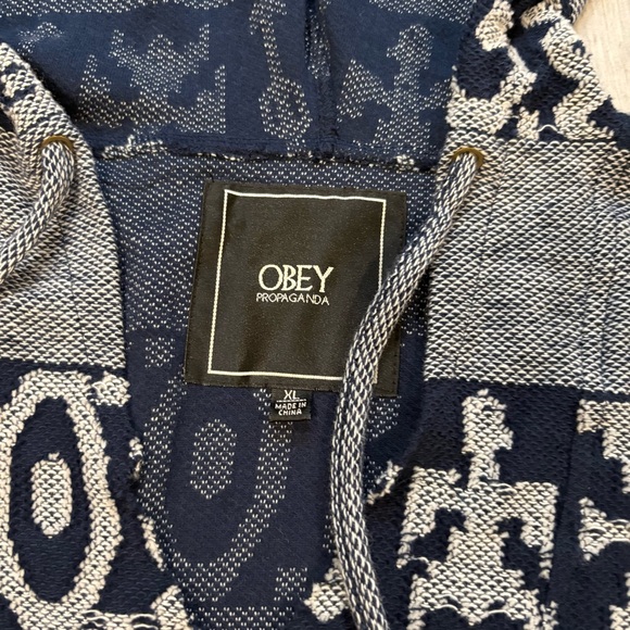 Vintage OBEY Hawkwind Baja Tribal Hoodie, Sz XL - Picture 14 of 15